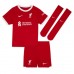Liverpool Ibrahima Konate #5 Replika Hemmatröja Barn 2023-24 Kortärmad (+ Korta byxor)